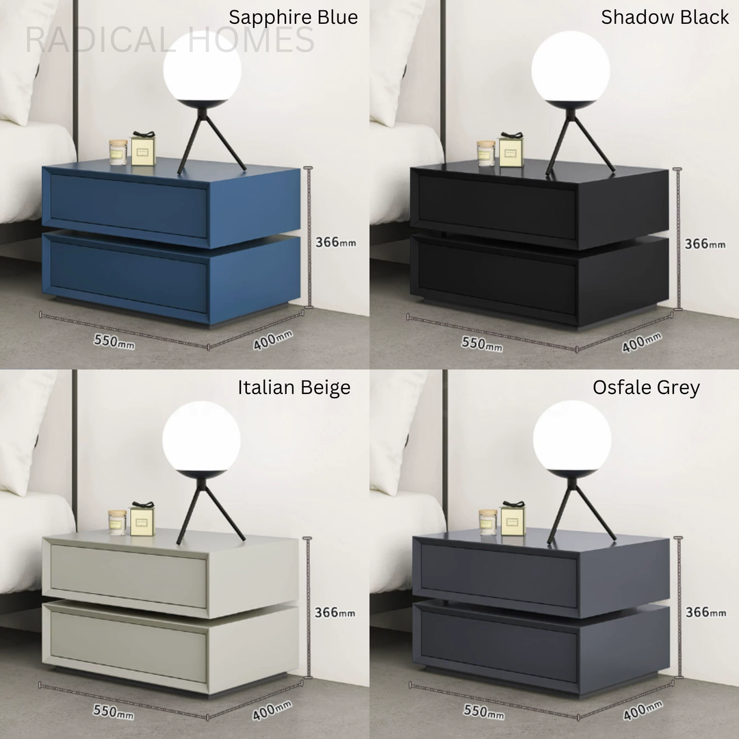 JERLING Modern Rotating Bedside Table