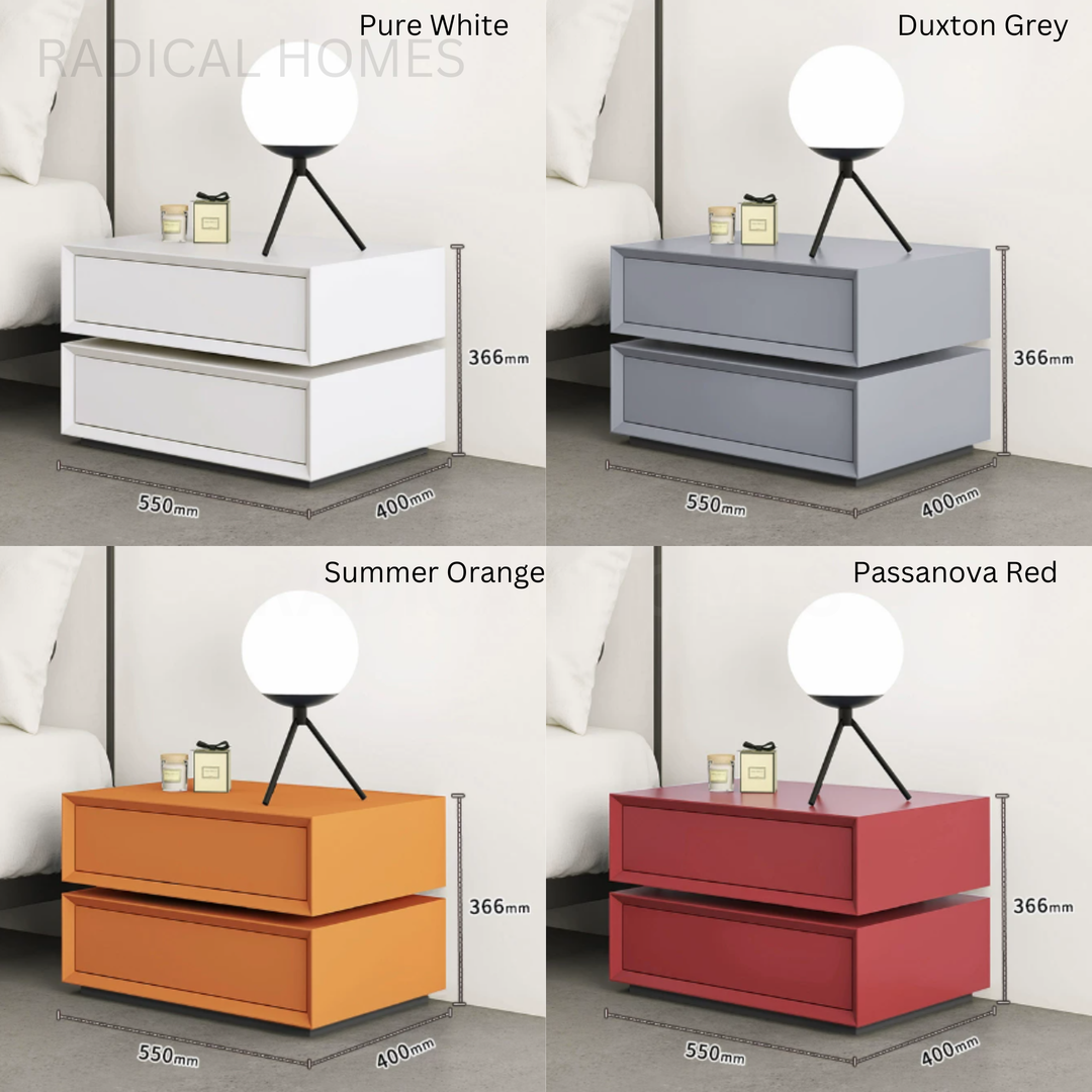 JERLING Modern Rotating Bedside Table