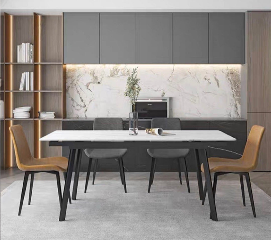 WALTE Modern Extendable Sintered Stone Dining Table 140-200 cm (INSTOCK)