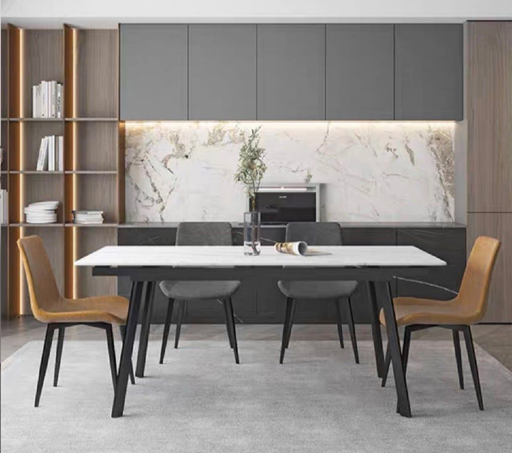 WALTE Modern Extendable Sintered Stone Dining Table 140-200 cm (INSTOCK)