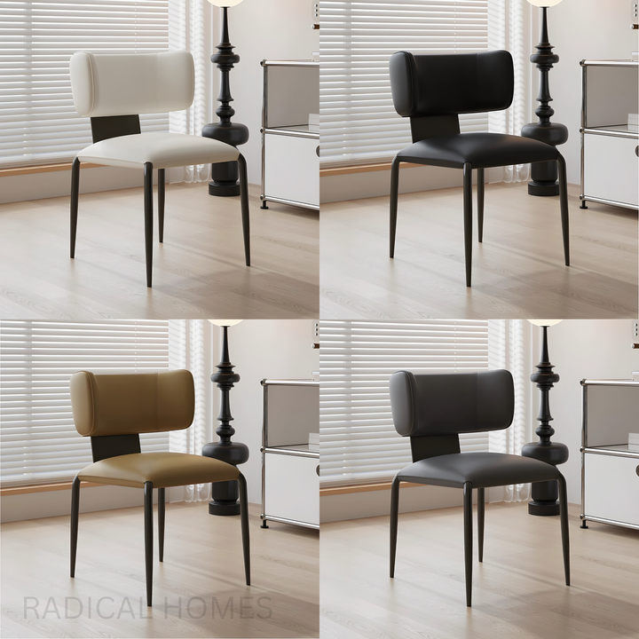 MALTO Modern Scratch Proof Leather Dining Chair
