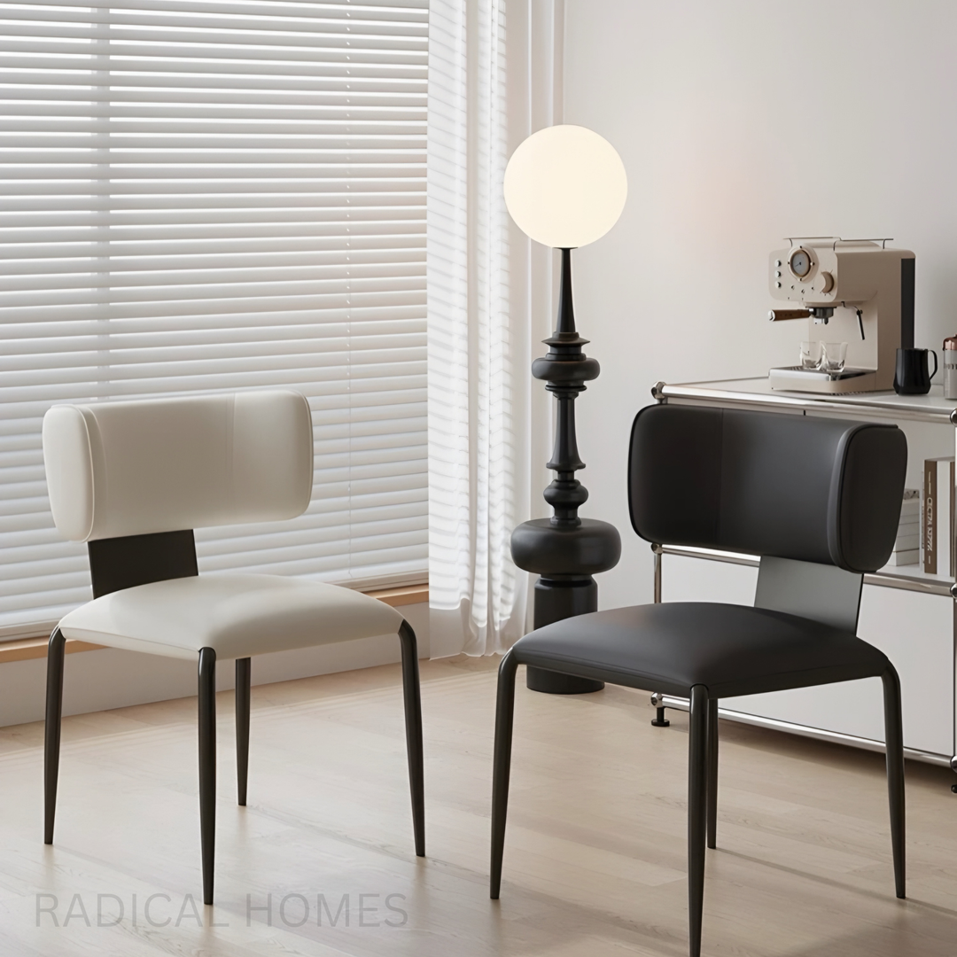MALTO Modern Scratch Proof Leather Dining Chair