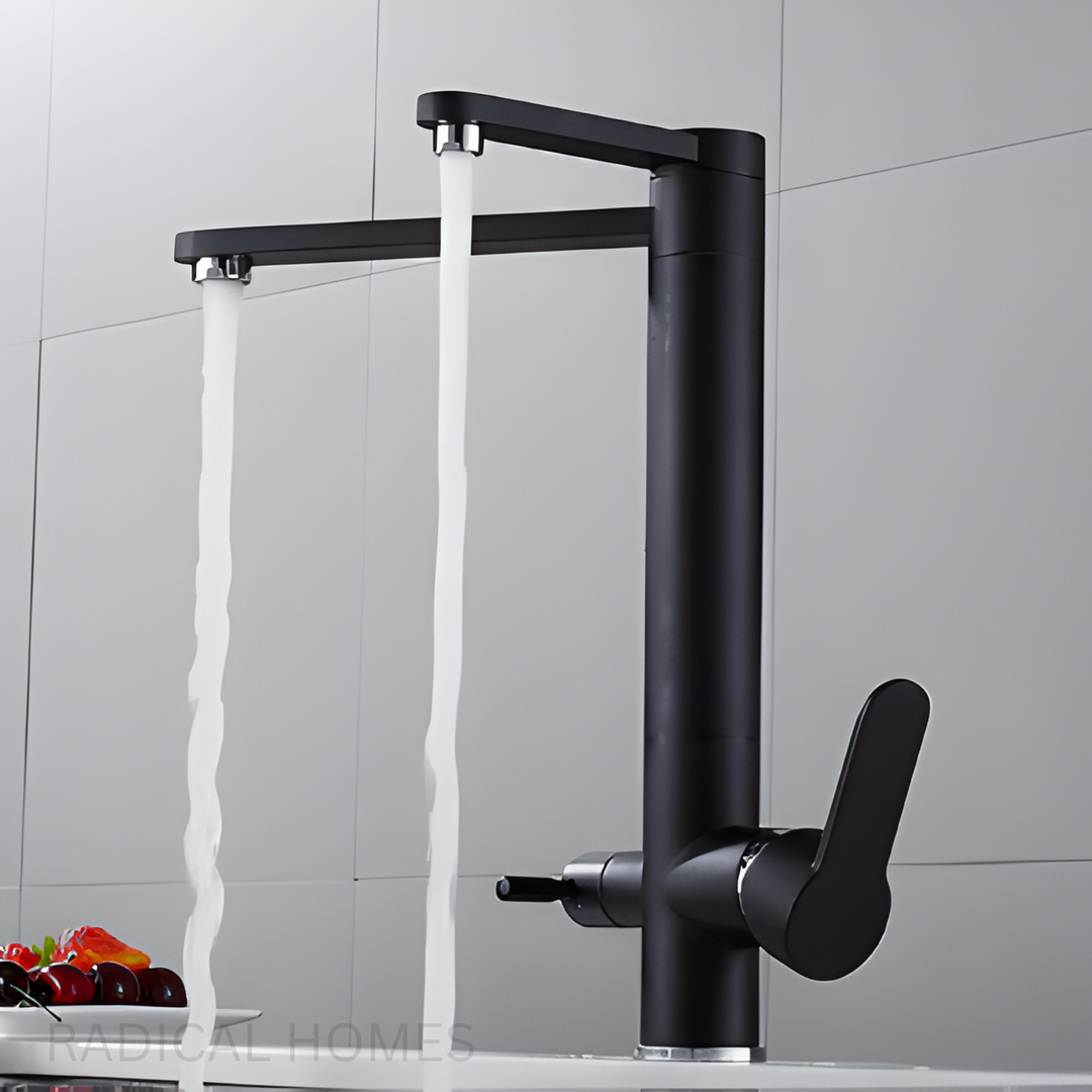 ONYX Modern Black Double Tap Faucet