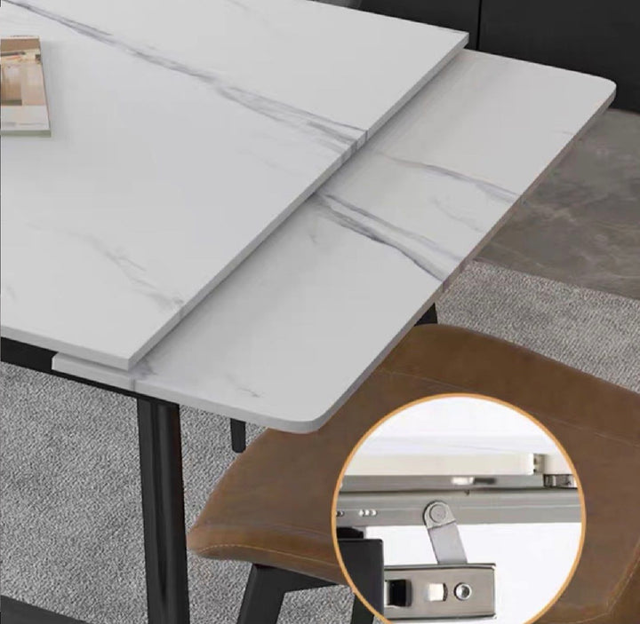 WALTE Modern Extendable Sintered Stone Dining Table 140-200 cm (INSTOCK)