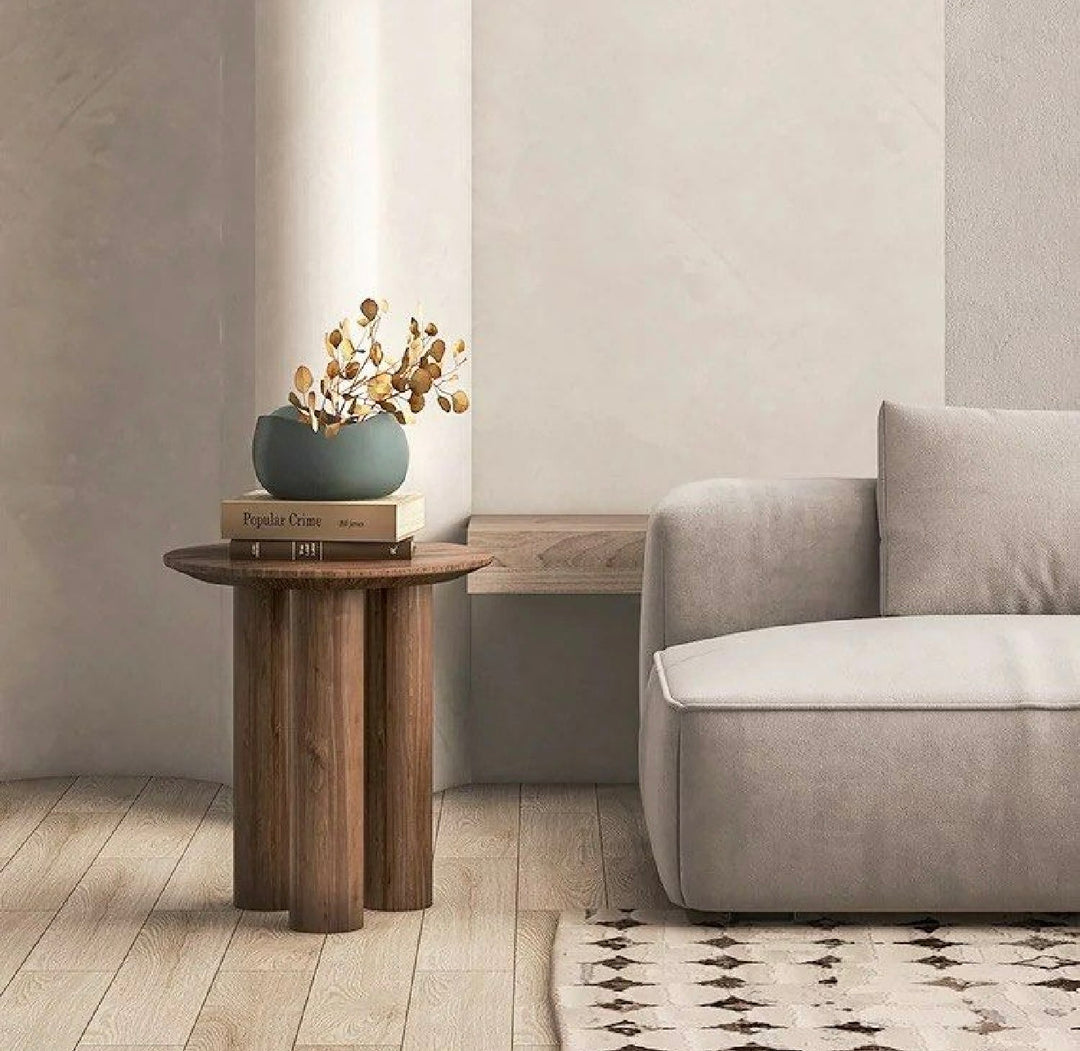 KRYN Rustic Solid Wood Side Table (INSTOCK)