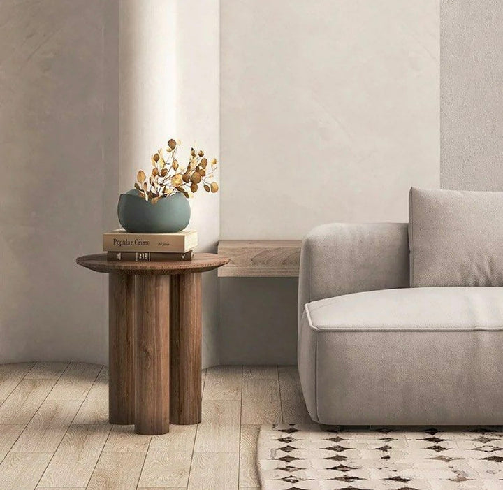 KRYN Rustic Solid Wood Side Table (INSTOCK)