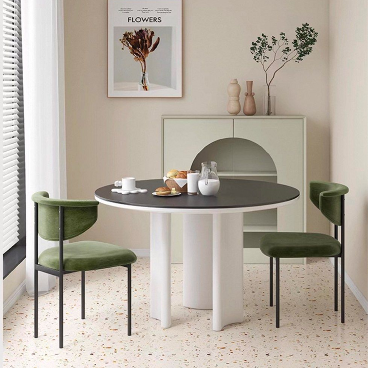 MYSA Modern Sintered Stone Round Dining Table