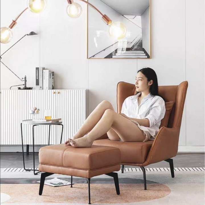 TANNER Modern Leather Armchair