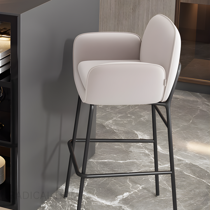 KOVA Modern Leather Bar Stool