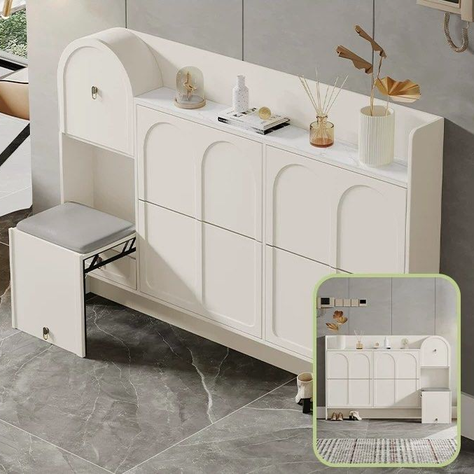 MERYL Modern French Shoe Cabinet With Sette