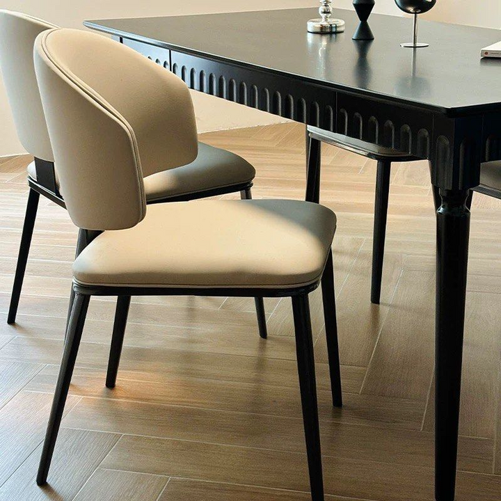 GEOS Modern Scratch Proof Leather Dining Chair - Radical Homes Singapore
