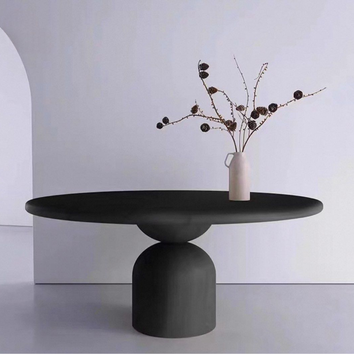 PEFFON Modern Solid Wood Round Dining Table