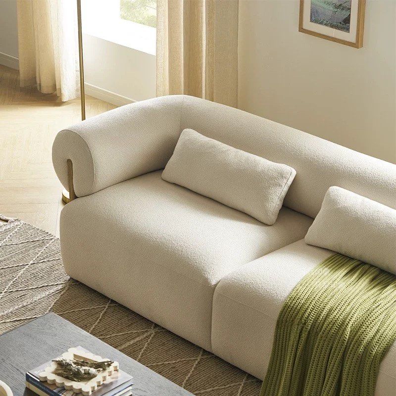 GEANO Japandi Boucle Sofa