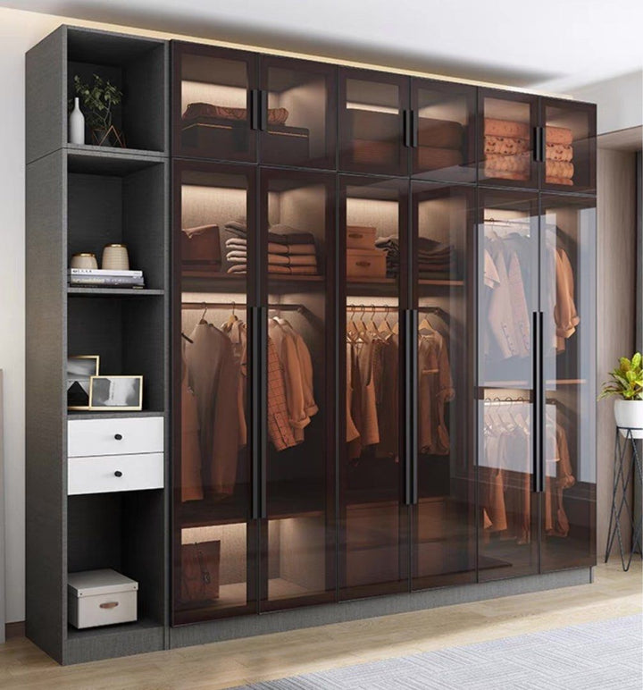 FARRON Modern Glass Wardrobe