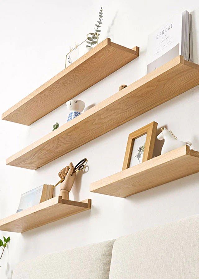BAILEY Solid Wood Wall Shelves