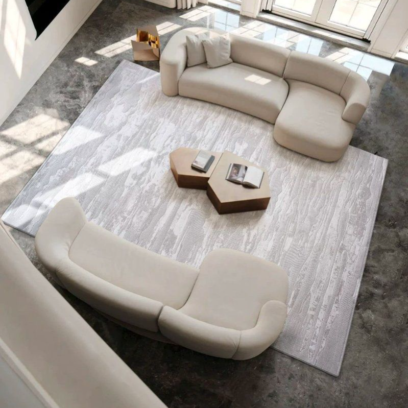 GRAYED Modern Water Resistant Rug