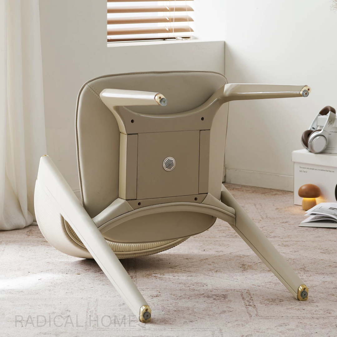 VALENCH Modern Leather Dining Chair - Radical Homes Singapore
