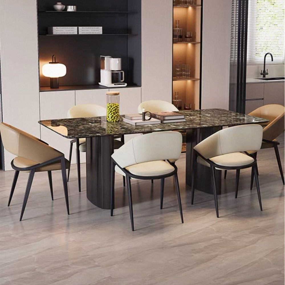 MOKIERA Modern Leather Dining Chair - Radical Homes Singapore