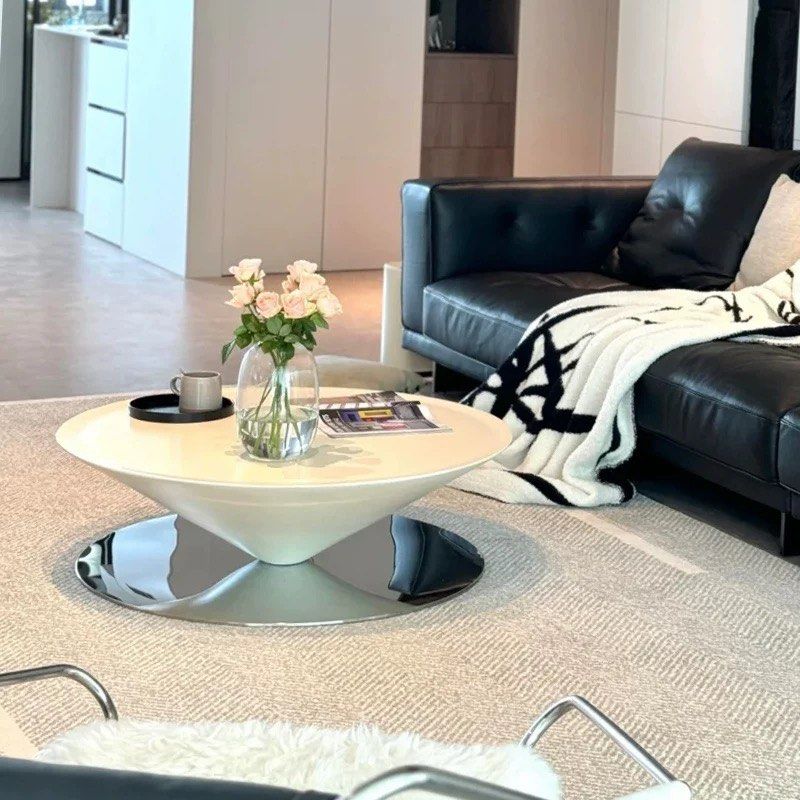 KESSILO Modern Round Coffee Table