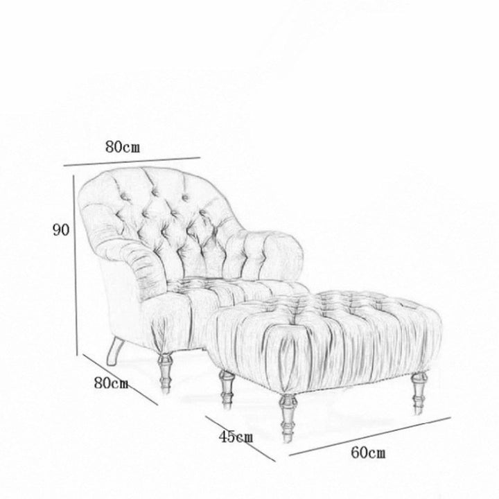 TRACS Victorian Fabric Lounge Chair