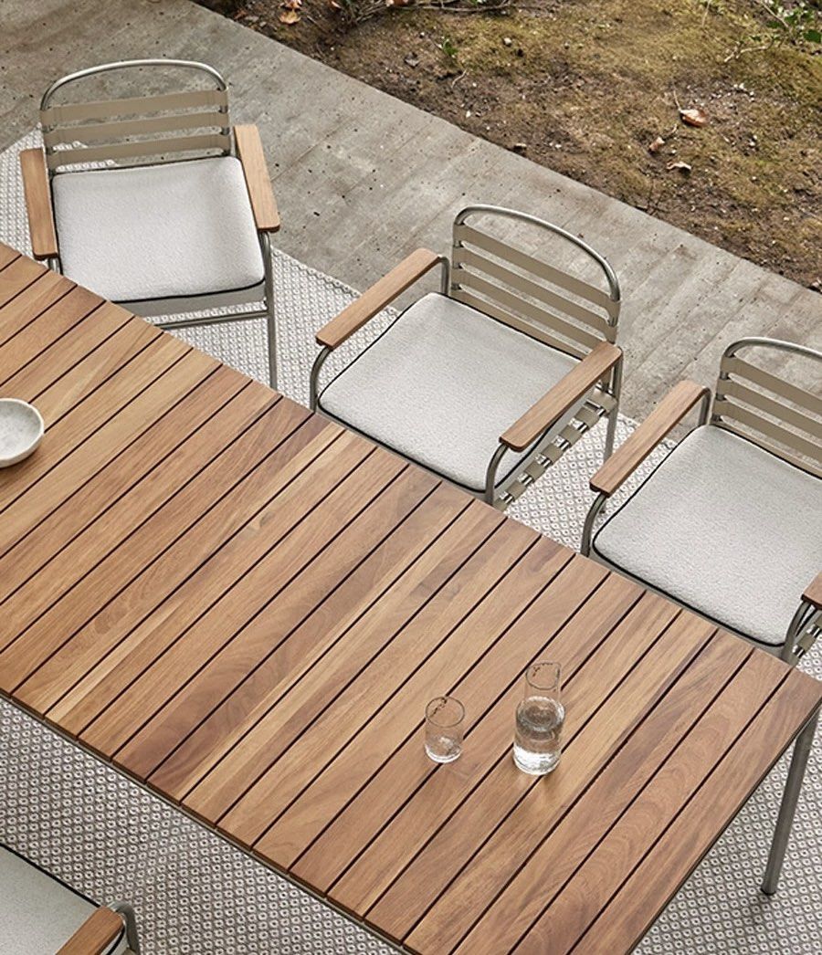 GREU Modern Outdoor Teak Wood Table