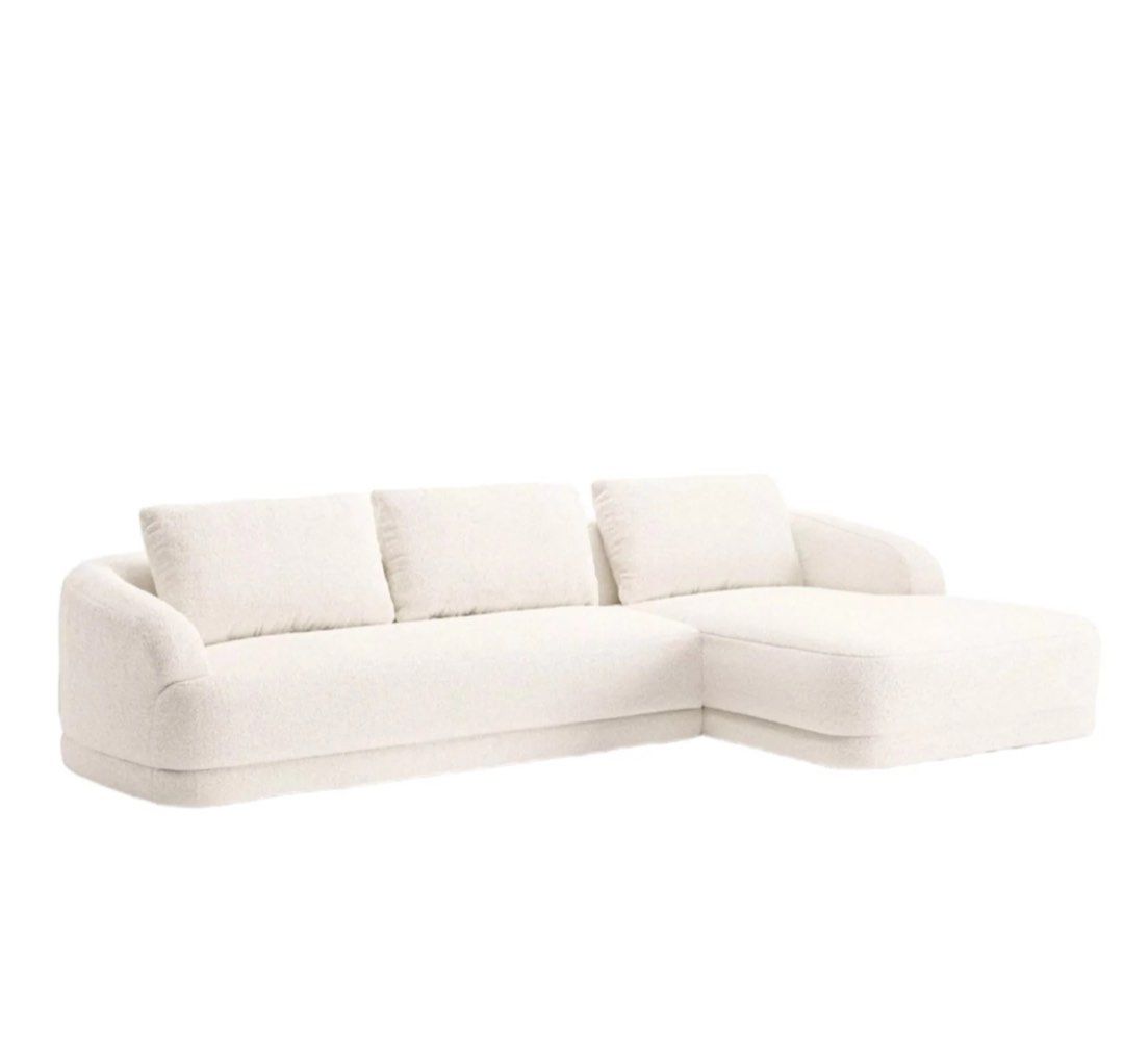 DAYN Modern Performance Boucle Sectional Sofa