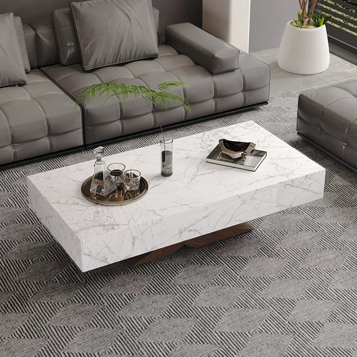 QIEN Modern Sintered Stone Coffee Table