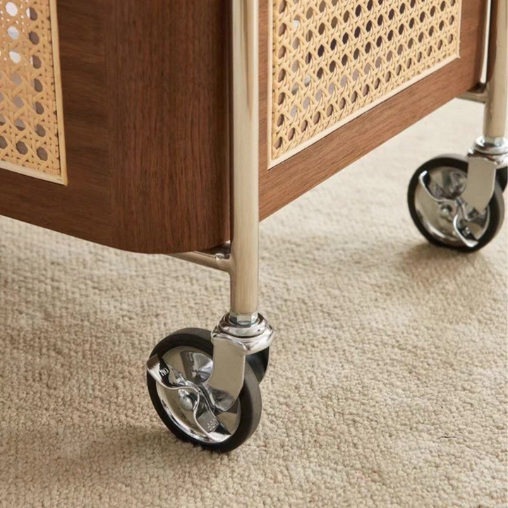 ALTREI Modern Rattan Bar Cart