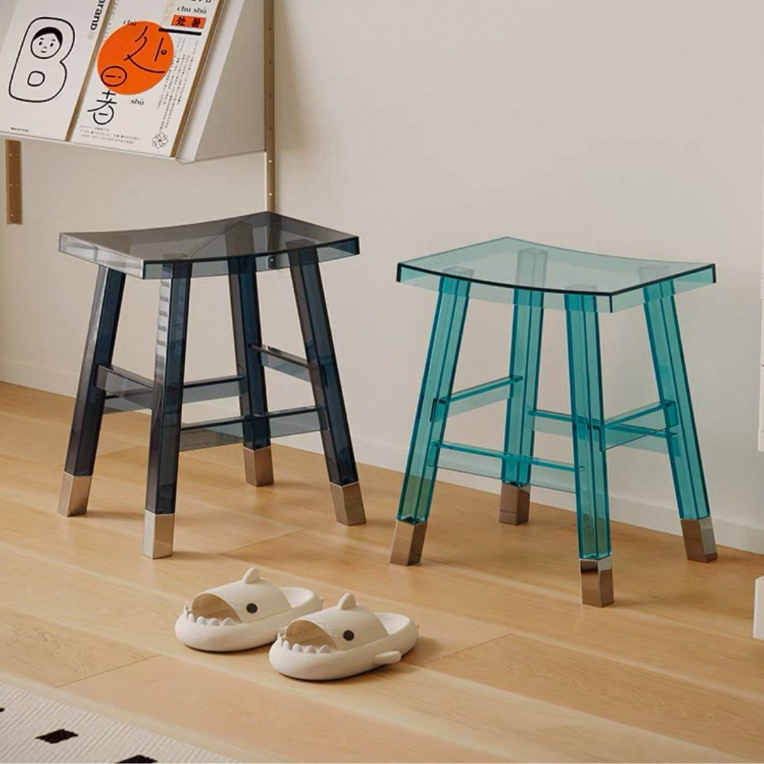 ASORN Modern Acrylic Bar Stool