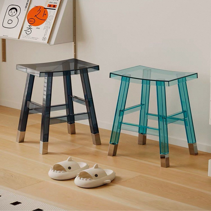 ASORN Modern Acrylic Bar Stool