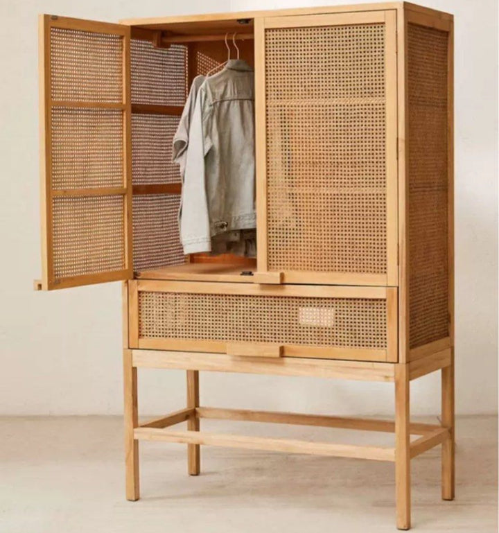 LINUSE Modern Solid Wood Cabinet
