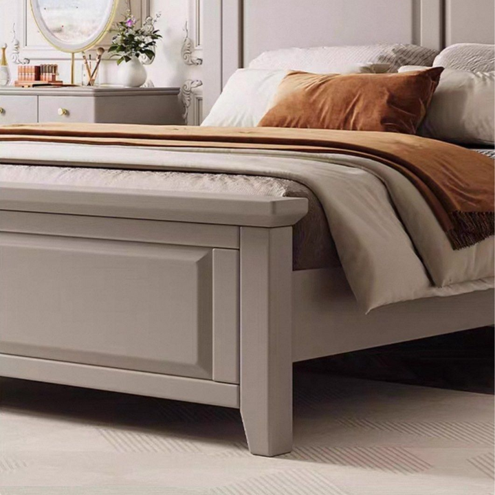 KISALE Vintage Solid Wood Bedframe