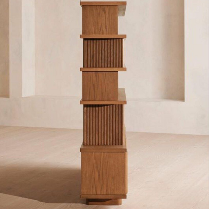 FABRICIO Modern Solid Wood Display Shelf
