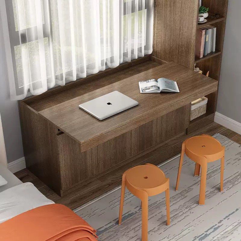 BARZINI Modern Pull-Out Study Table Cabinet