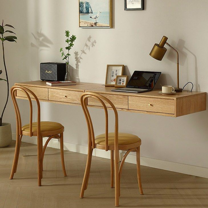 Floating Study Table Fixing Table ELLIOTT Modern Solid Wood Floating Study Table – Radical Homes