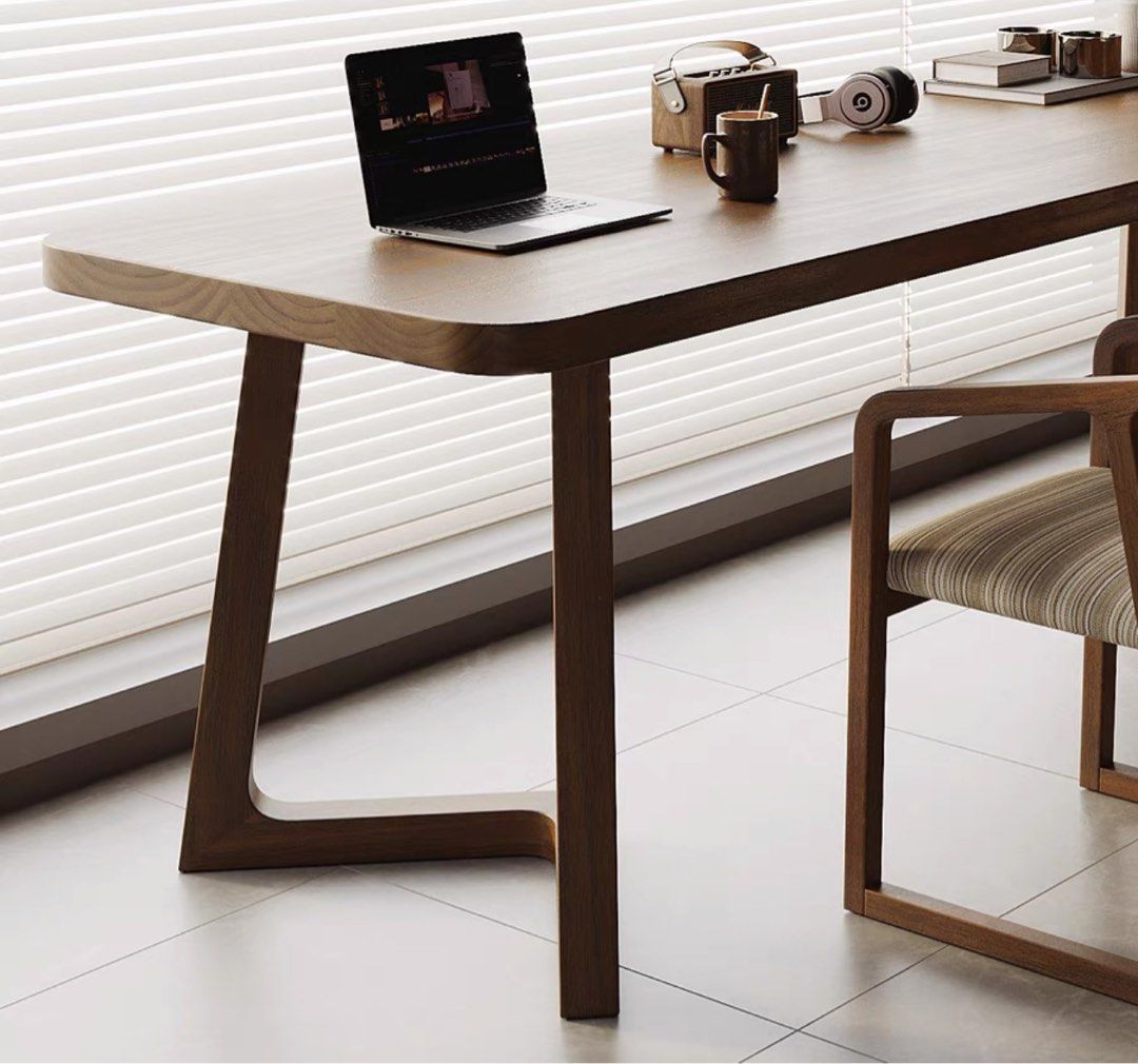 Solid Studio Table FELIX Modern Solid Wood Study Table – Radical Homes