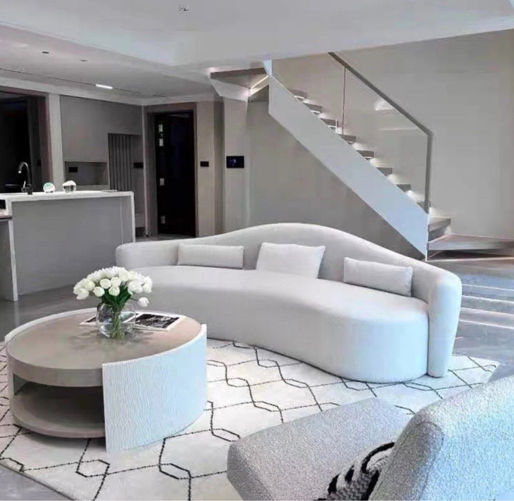 OLEANDER Performance Boucle Curve Sofa