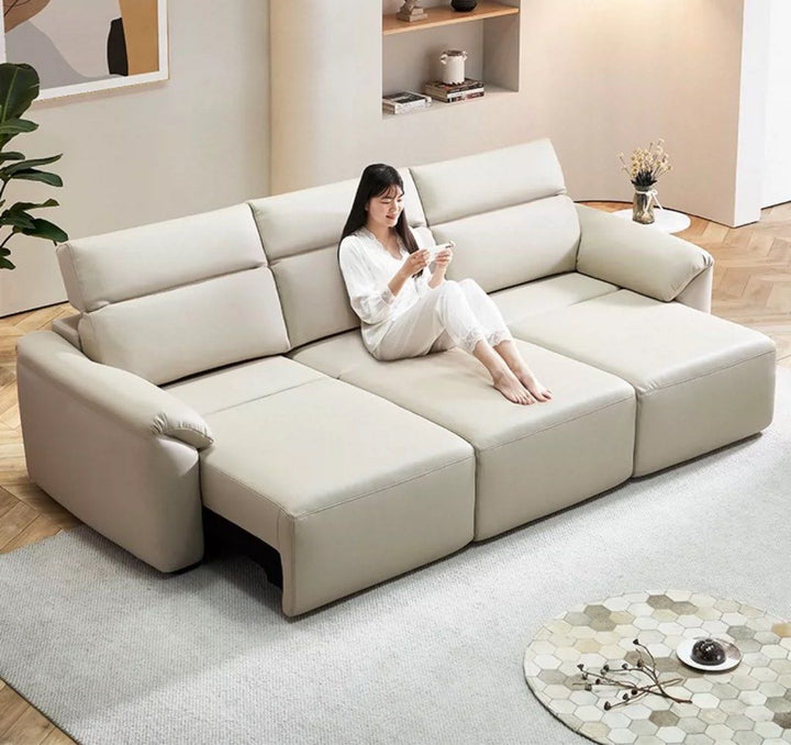 LERISCA Modern Electric Motorised Leather Sofa