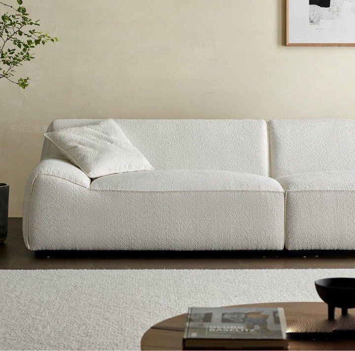 KORA Modern Performance Boucle Fabric Sofa