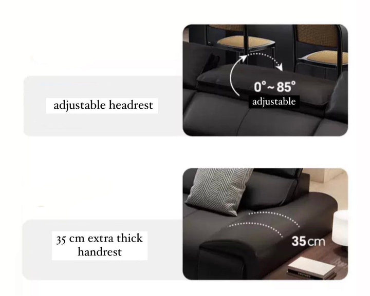 ARLETTA Modern Genuine Leather Sofa
