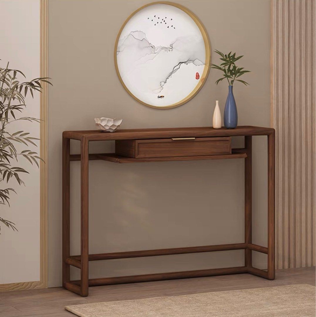 MEIRA Modern Solid Wood Console Table
