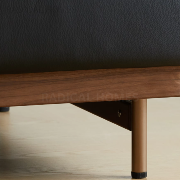 MOJA Japandi Leather Sofa - Radical Homes Singapore