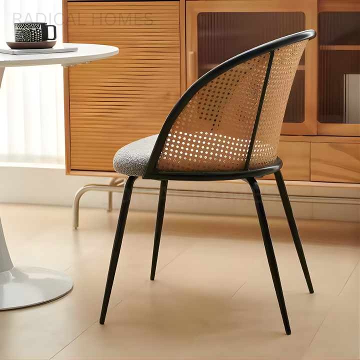 LORRAINE Modern Rattan Dining Chair - Radical Homes Singapore