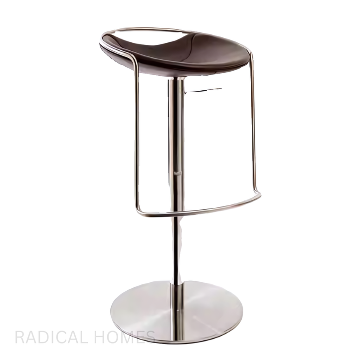 NEIPIO Cowhide Leather Bar Stool