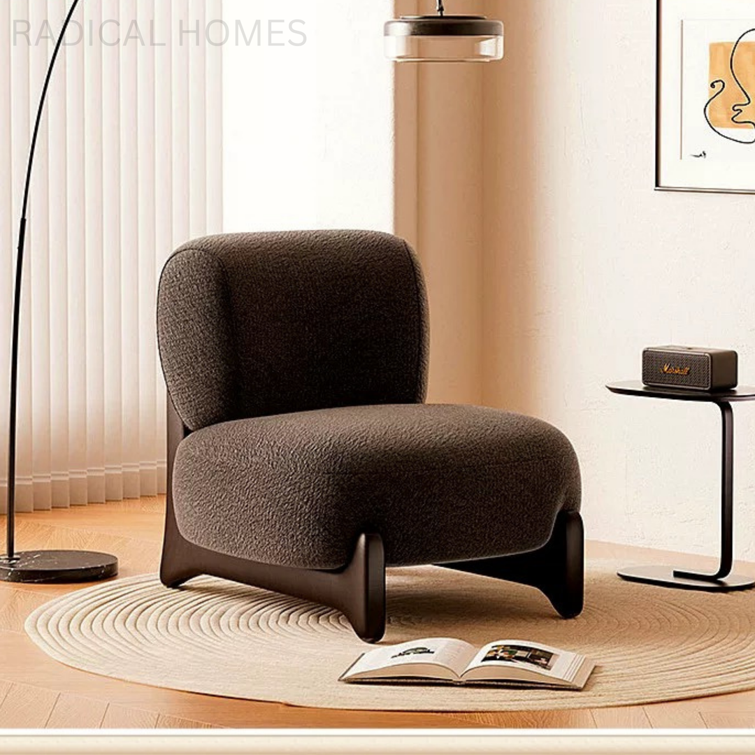 RON Modern Fabric Lounge Chair - Radical Homes Singapore
