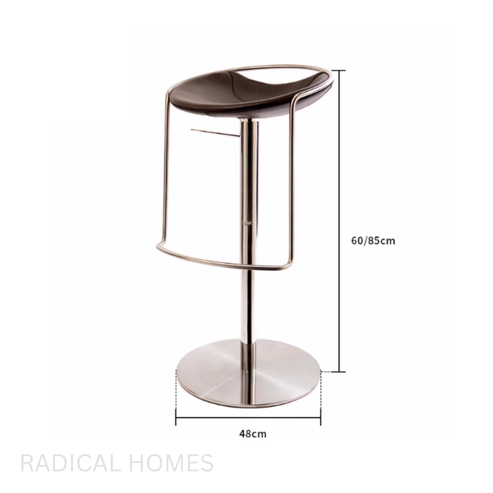 NEIPIO Cowhide Leather Bar Stool