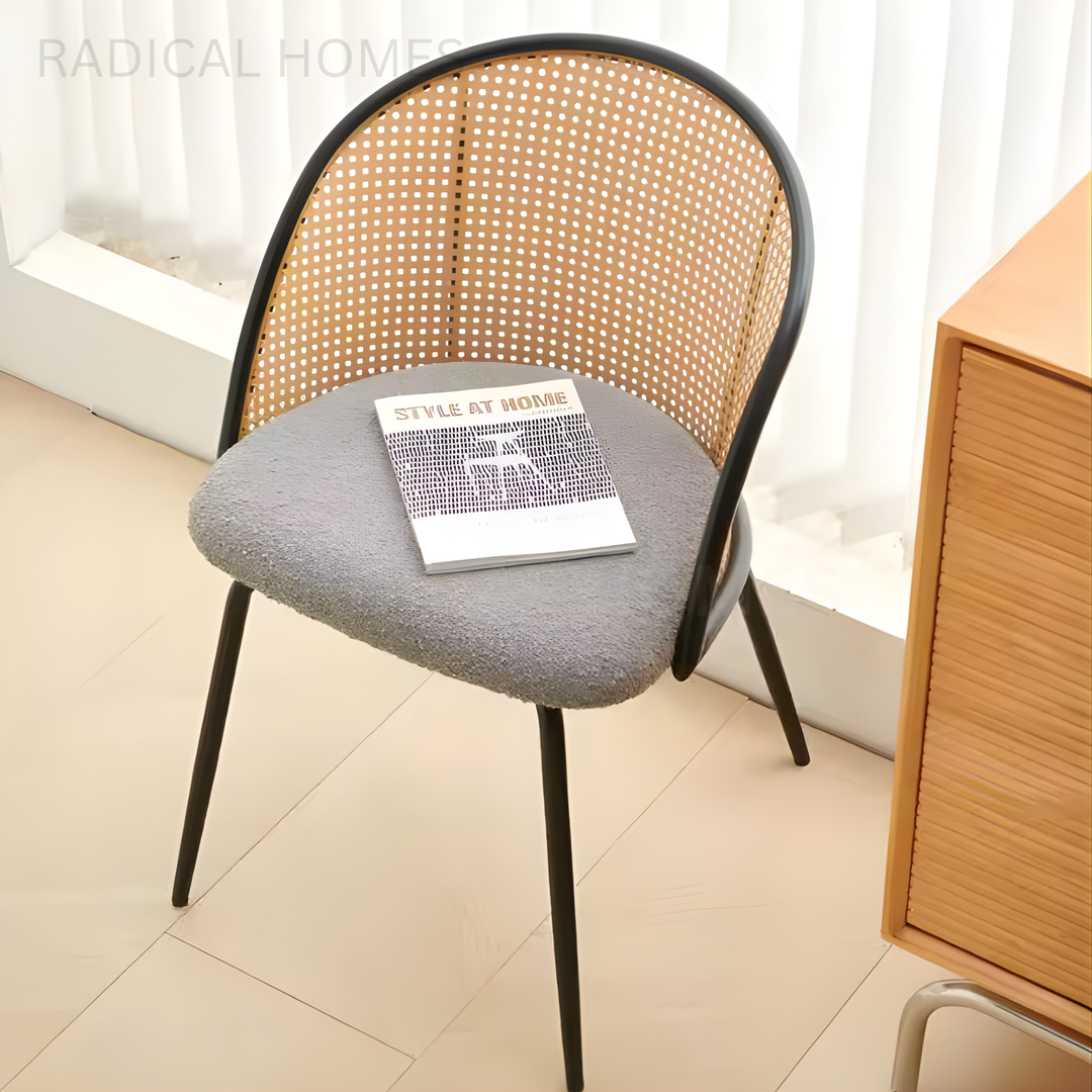LORRAINE Modern Rattan Dining Chair - Radical Homes Singapore