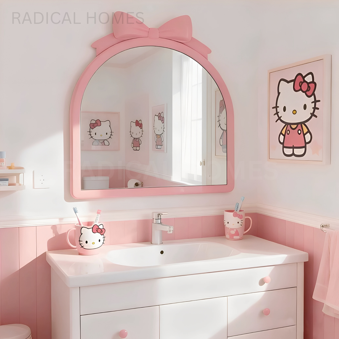 AMELIE Modern Pink Wall Mirror
