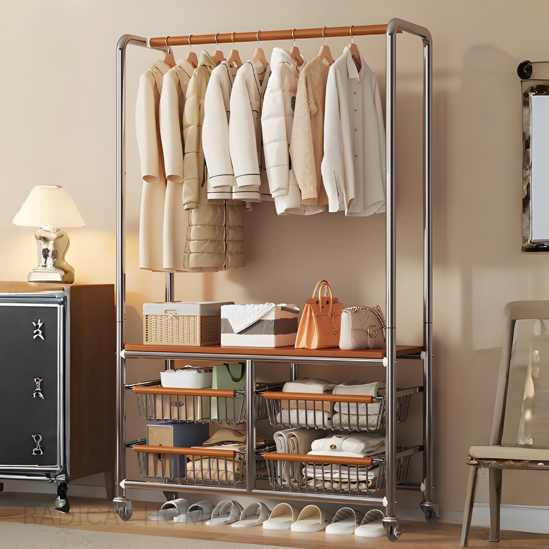 LEXAN Vintage Clothing Storage Rack - Radical Homes Singapore