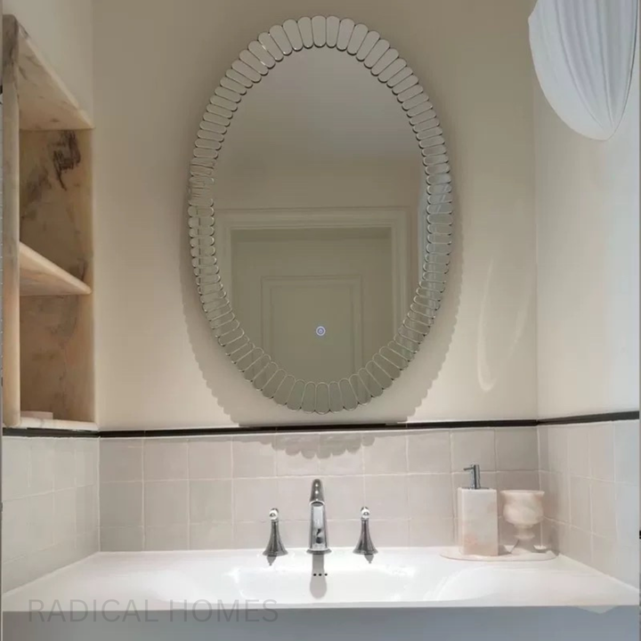 LUCERA Modern Oval Wall Mirror